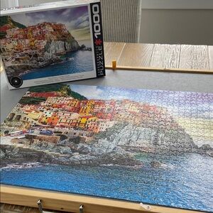 Vibrant Coastal Town Puzzle - 1000 Pieces